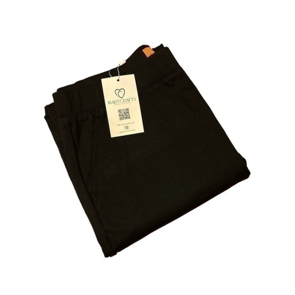 Marycrafts Women's Pull On Stretch Yoga Straight Leg Dress  Pants - Black - 10